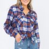 Oversized Plaid Flannel Shirt – Relaxed Boyfriend Fit