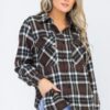 Oversized Plaid Flannel Shirt – Relaxed Boyfriend Fit