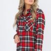 Oversized Plaid Flannel Shirt – Relaxed Boyfriend Fit