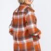 Women’s Oversized Boyfriend Flannel Shirt – Checkered