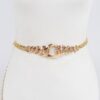 Chain Belt with Large-Link Center – Polished Alloy