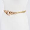 Chain Belt with Large-Link Center – Polished Alloy