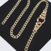 Chain Belt with Large-Link Center – Polished Alloy