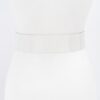 Clear PVC Belt with Stone-Studded Square Buckle – Plus Size