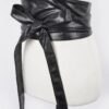 Tie Front Leather Belt – 5″ Wide Polyurethane