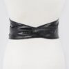 Tie Front Leather Belt – 5″ Wide Polyurethane
