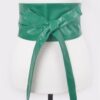 Tie Front Leather Belt – 5″ Wide Polyurethane
