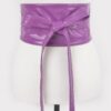 Tie Front Leather Belt – 5″ Wide Polyurethane