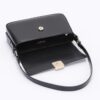 Enamel Flap Shoulder Bag – Chain Strap Accent