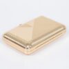 Vintage Metal Clutch – Geometric Metallic Finish
