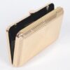 Vintage Metal Clutch – Geometric Metallic Finish