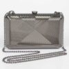 Vintage Metal Clutch – Geometric Metallic Finish