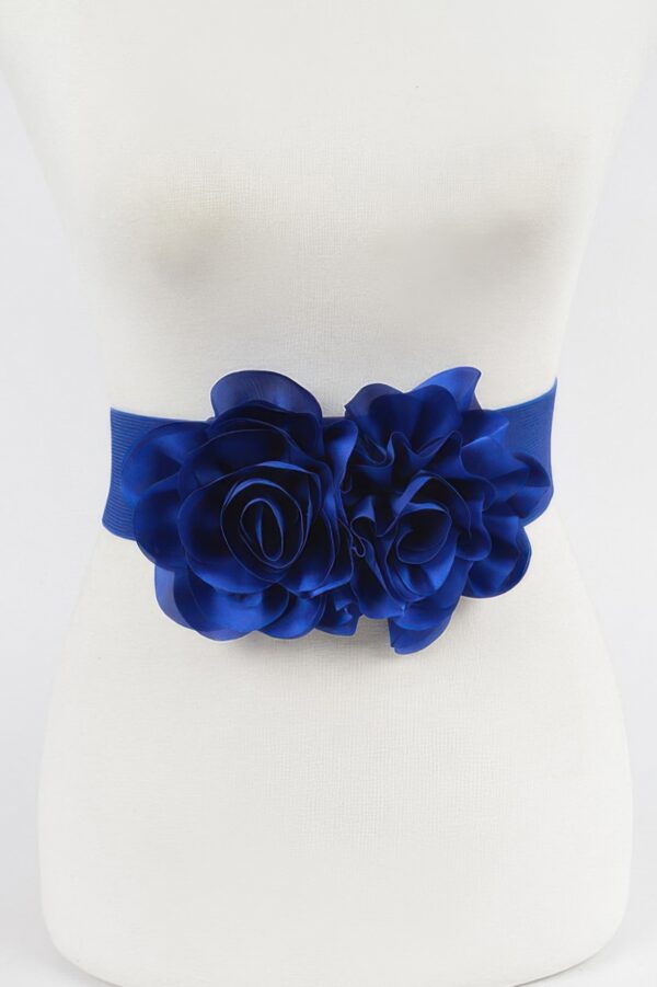 Floral Applique Belt – Sculptural Waist Accent