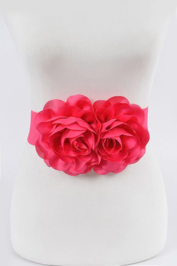 Floral Applique Belt – Sculptural Waist Accent