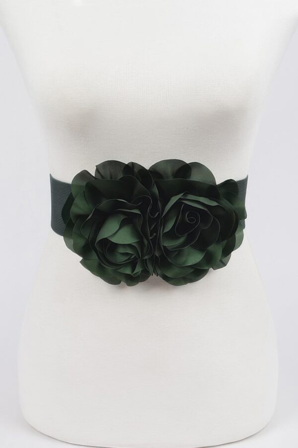 Floral Applique Belt – Sculptural Waist Accent