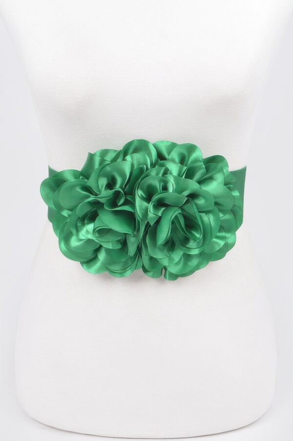Floral Applique Belt – Sculptural Waist Accent