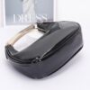 Enamel Metal-Handle Structured Clutch – Gold & Silver Accents