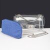 Clear Crossbody Bag with Removable Denim Pouch