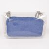 Clear Crossbody Bag with Removable Denim Pouch