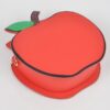 Apple Clutch with Stem & Leaf Detail – PU Novelty Bag