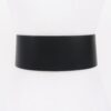 Faux Leather Plus-Size Waist Belt with Square Buckle