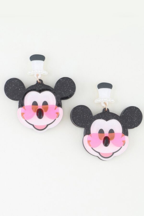 Mickey Mouse Silhouette Earrings – Polished Statement