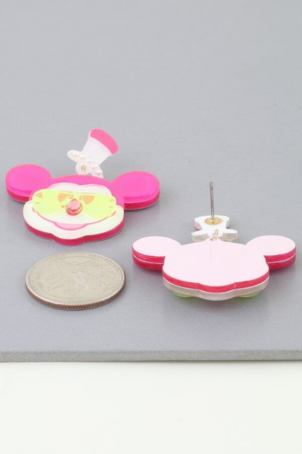 Mickey Mouse Silhouette Earrings – Polished Statement