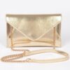 Metallic Small Envelope Clutch – Polyurethane Shimmer