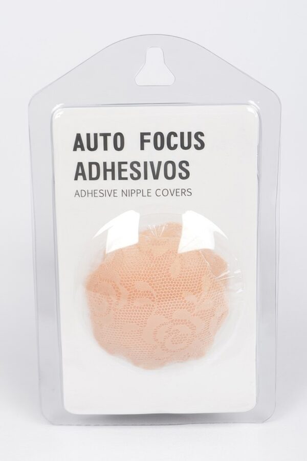 Silicone Nipple Covers – Lace Overlay, Black and White