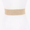 Rhinestone Bow Buckle Stretch Belt – Gold-Tone Bow