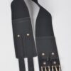 Corset Stretch Belt – Dual Buckle Faux Leather