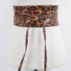 Faux Leo Kimono Wrap Belt – Wide Leopard Print
