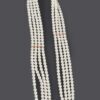 Elastic Pearl Belt with Rhinestone Buckle