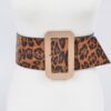 Leopard Big Buckle Belt – Oversized Square Buckle
