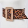 Leopard Big Buckle Belt – Oversized Square Buckle