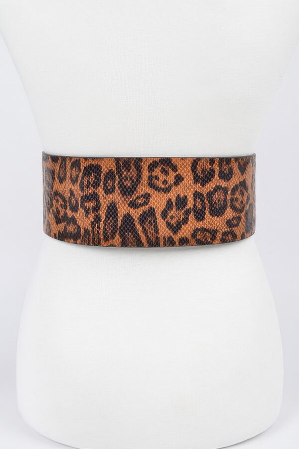 Leopard Big Buckle Belt – Oversized Square Buckle