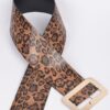 Leopard Big Buckle Belt – Oversized Square Buckle