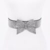 Rhinestone Ribbon Elastic Plus-Size Waist Belt