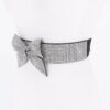 Rhinestone Ribbon Elastic Plus-Size Waist Belt