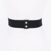 Rhinestone Ribbon Elastic Plus-Size Waist Belt