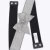 Rhinestone Ribbon Elastic Plus-Size Waist Belt