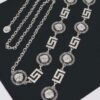 Plus Size Gold Rhinestone Chain Belt – Medallion Accent