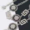 Plus Size Gold Rhinestone Chain Belt – Medallion Accent