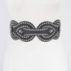 Braided Faux Leather Studded Elastic Belt – Plus Size