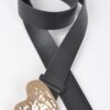Hammered Heart Buckle Plus-Size Faux Leather Belt