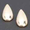 Gold-Plated Teardrop Earrings with Sterling Silver Posts