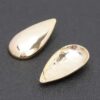 Gold-Plated Teardrop Earrings with Sterling Silver Posts