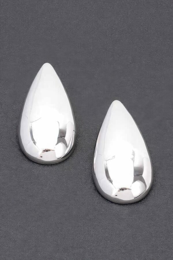 Gold-Plated Teardrop Earrings with Sterling Silver Posts