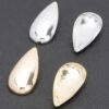 Gold-Plated Teardrop Earrings with Sterling Silver Posts