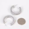 Spiral Hoop Earrings – 1.5″ Sculptural Hoops
